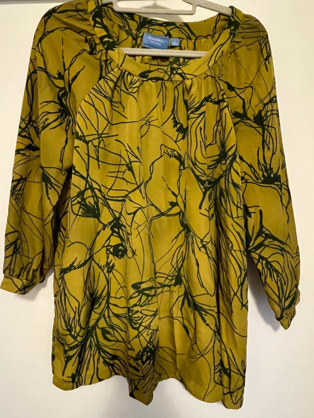 NWT! SIMPLY VERA WANG Designer Mini Shift Dress/ Tunic~Womens size L Silky
